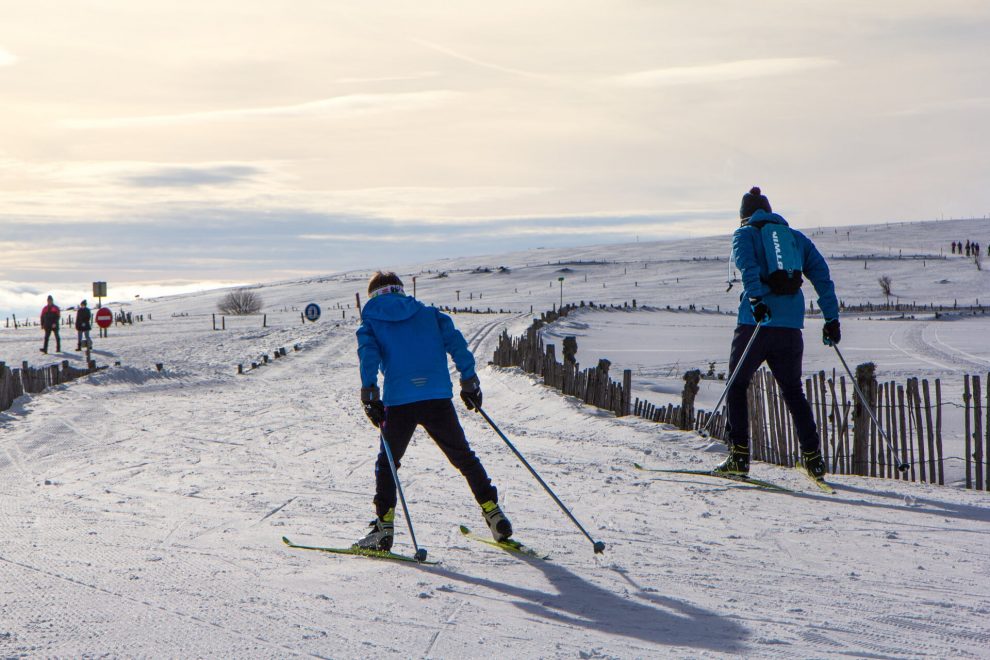 Ski de fond, secteur Madalet dans le Massif du Sancy