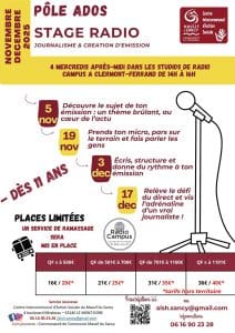 Pôle ados stage radio