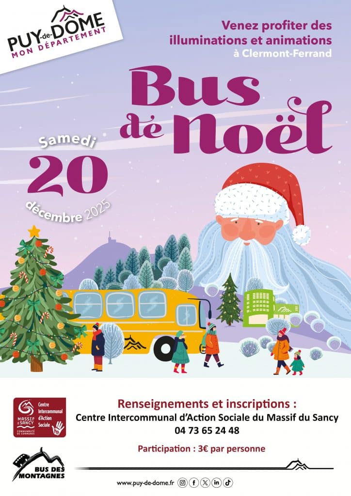 Bus de noël 2025 - CIAS - Massif du Sancy