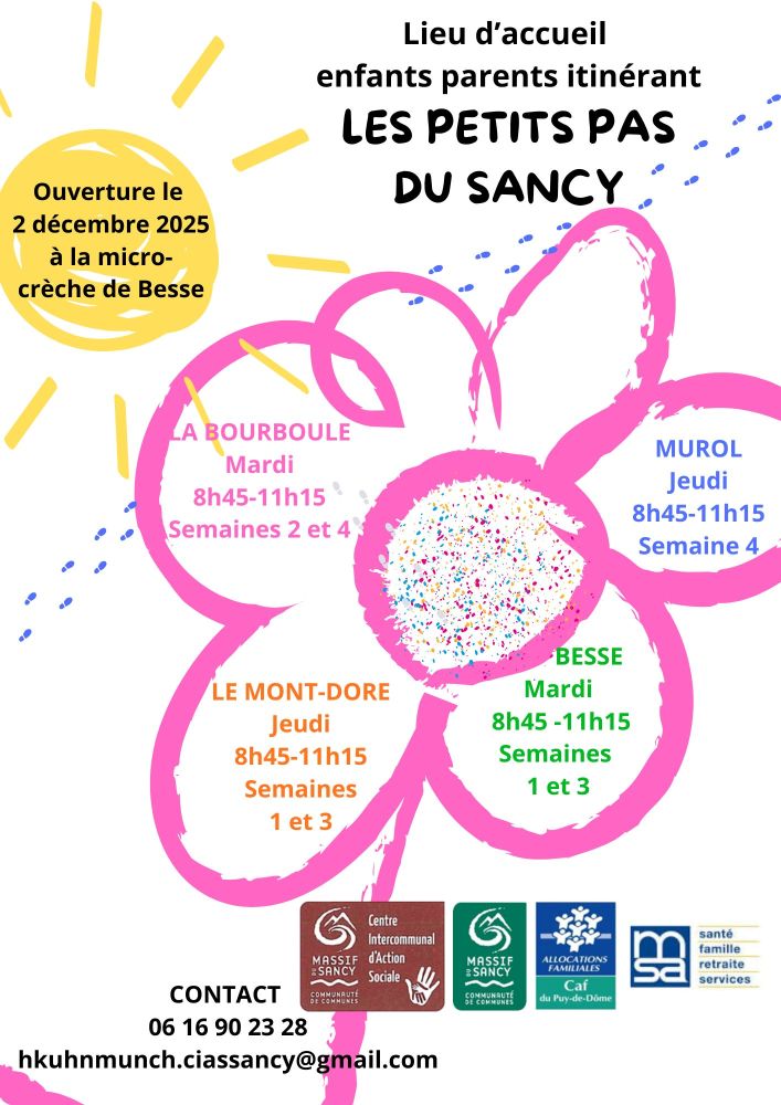 LAEP - Les Petits Pas du Sancy - Lieu d’Accueil Enfants-Parents