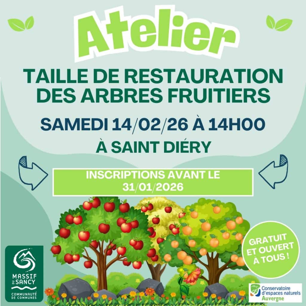Atelier - taille de restauration des arbres fruitiers