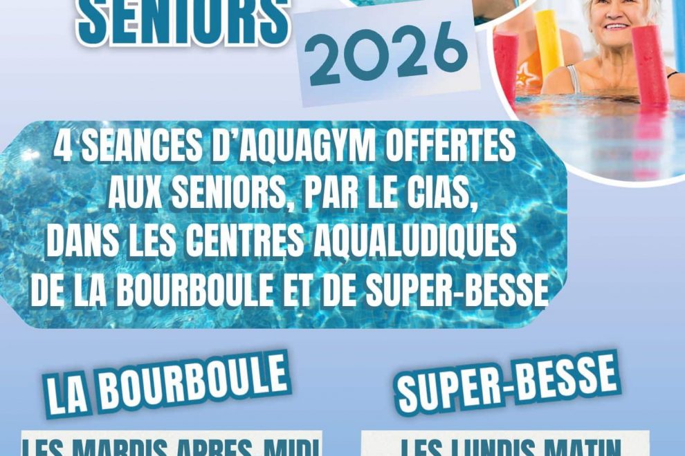Aquagym proposé par le CIAS Massif du Sancy