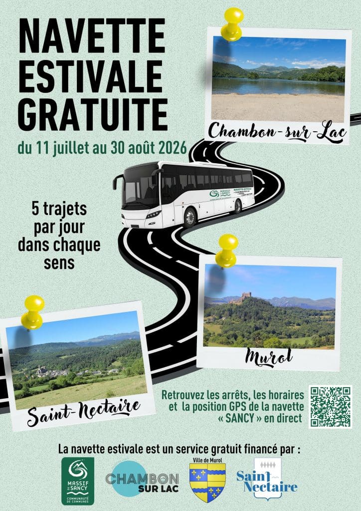 Navette estivale Chambon-sur-Lac - Murol - Saint-Nectaire