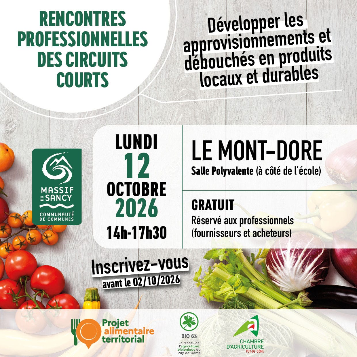Rencontres professionnelles circuits courts Sancy 2026