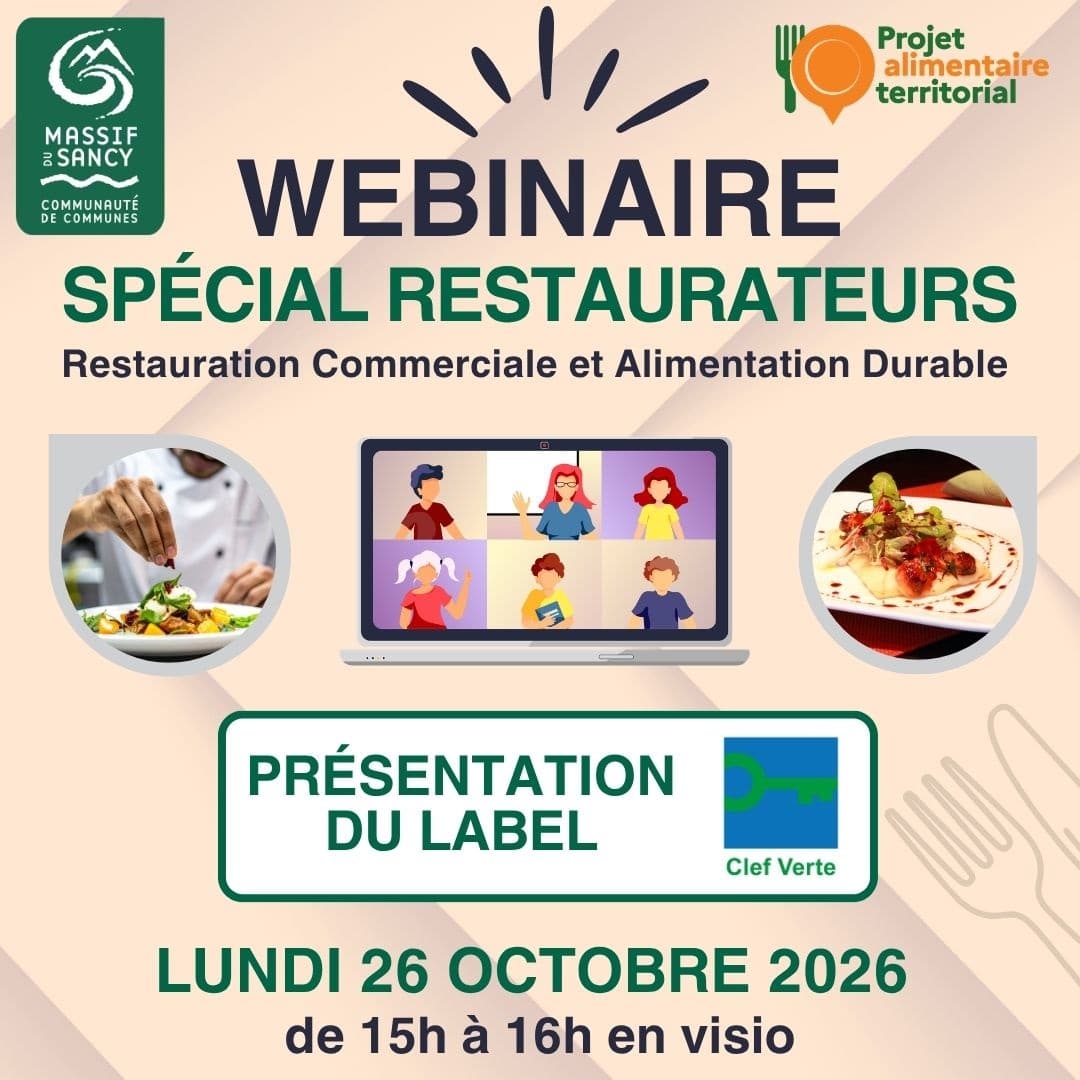 2026 webinaire restaurateurs label Clef Verte
